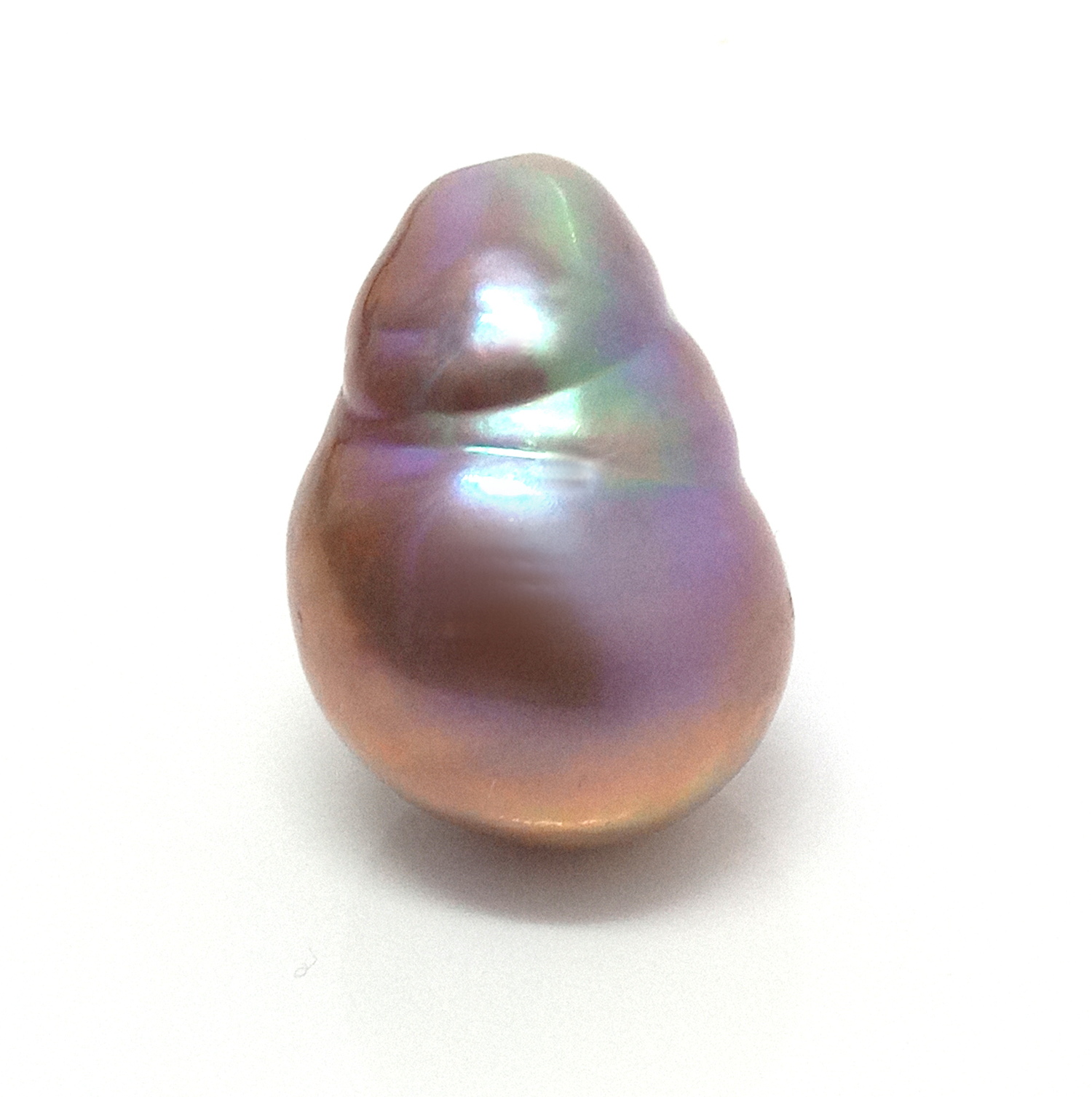 Purple and Turquoise Drop Shaped Pearl